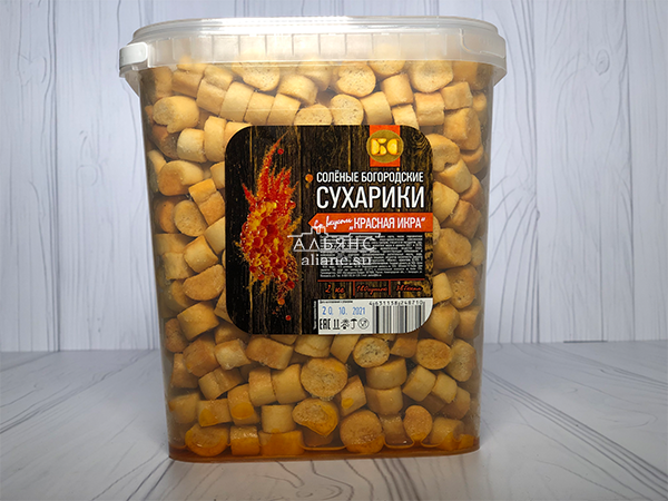 Сухарики с красной икрой в Апрелевке