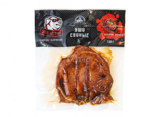 Мучные полоски КРАСНЫЕ со вкусом пряной говядины 76 гр: Ухо целое с красным перцем (150 гр.)