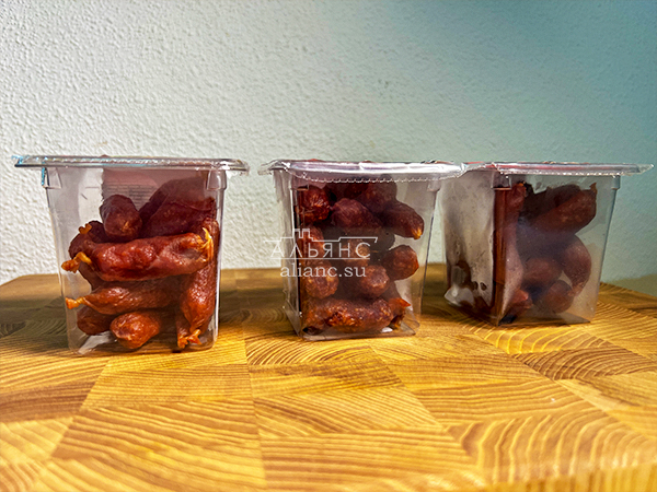 Колбаски МИНИ со вкусом аджики с/к (100 гр) в Апрелевке