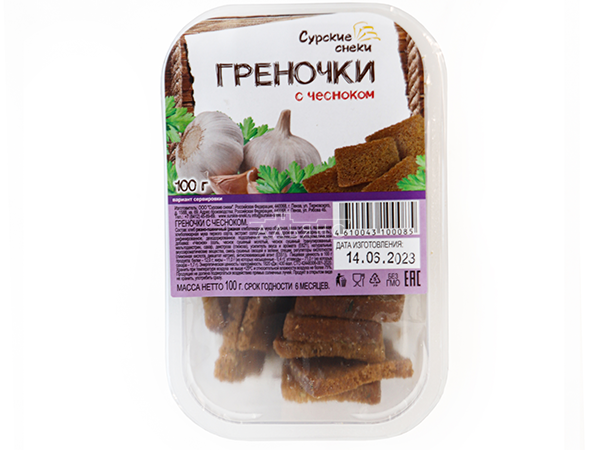 Сурские гренки с Чесноком (100 гр) в Апрелевке