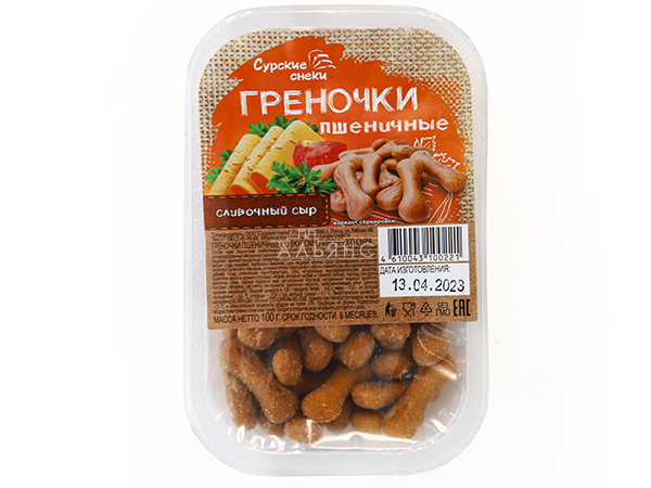 Сурские (ПШЕНИЧНЫЕ) Сливочный сыр (100 гр) в Апрелевке