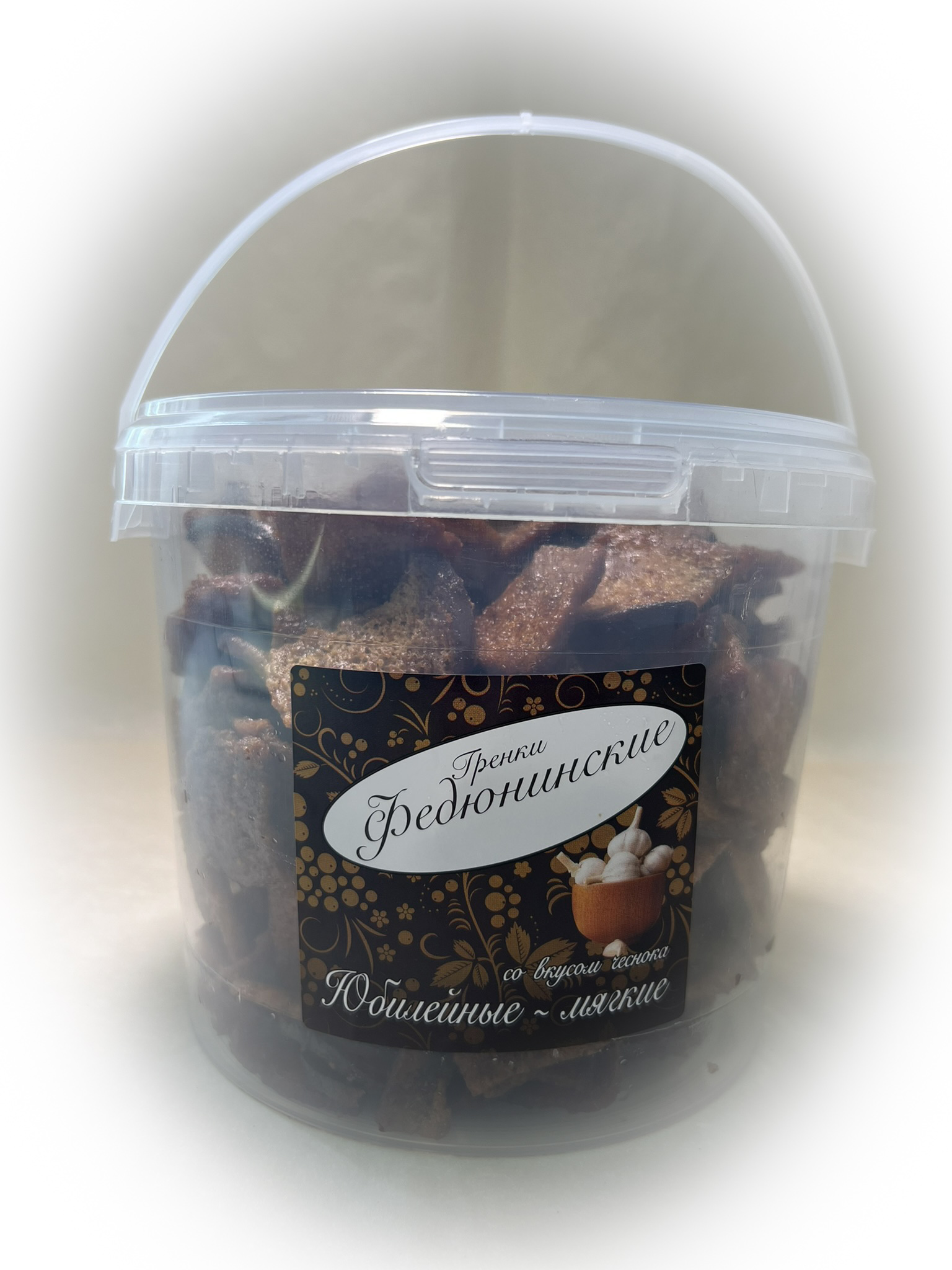 Гренки "ФЕДЮНИНСКИЕ" "Чеснок" (ведро 900 гр.) в Апрелевке