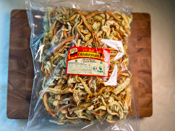 Нитка ЖАРЕНАЯ "Васаби" Oktobersnack 1 кг (сырный продукт) в Апрелевке