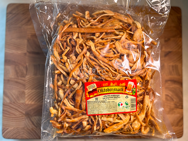 Нитка ЖАРЕНАЯ "Краб" Oktobtersnak 1 кг (сырный продукт) в Апрелевке