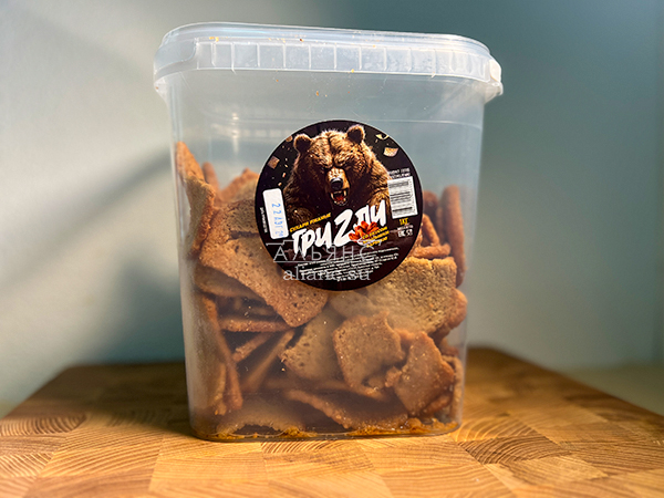 Ведро Ржаные гренки со вкусом Крылышки Барбекю (1 кг) в Апрелевке