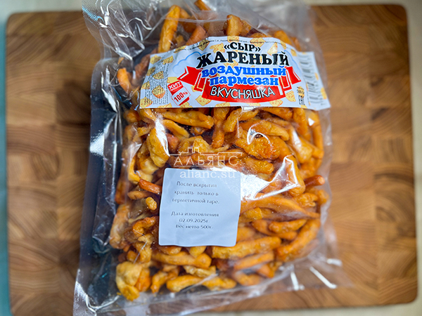 Жареный сыр "ВКУСНЯШКА" со вкусом пармезан (500 гр) в Апрелевке