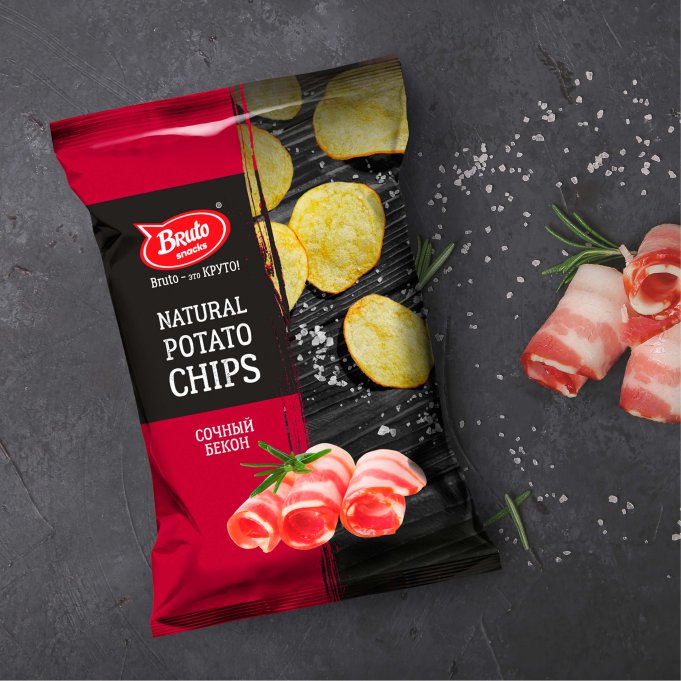 Картофель «Бруто» со вкусом бекона 130 гр. в Апрелевке