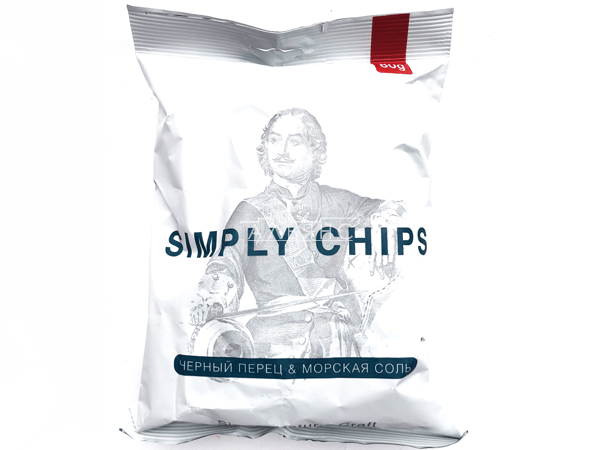 Картофельные чипсы "Simple chips" Морская соль и черный перец 80 гр. в Апрелевке